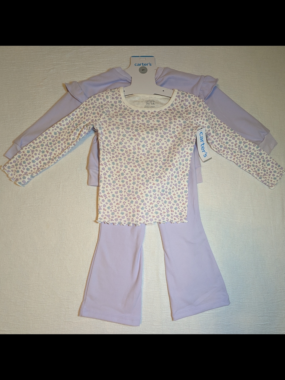 Carter's Lavender Floral Two-Piece Matching  Set
